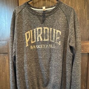 Women’s Jerzees Gray Purdue Basketball Sweatshirt